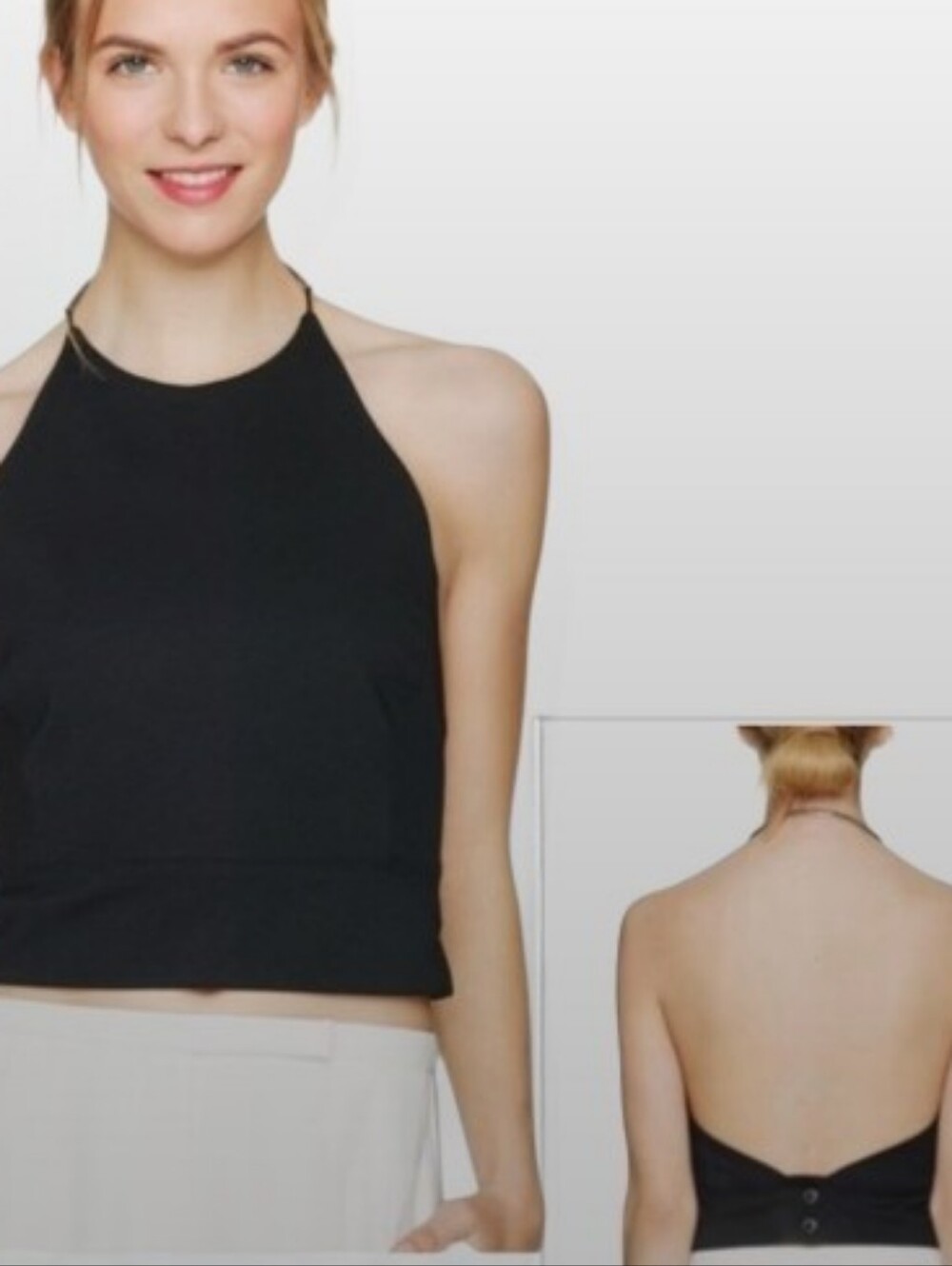 Wilfred Tenso Blouse NWT Halter Top Size 10 Black Retail $145
